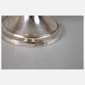 Breslau Biedermeierbecher Silber