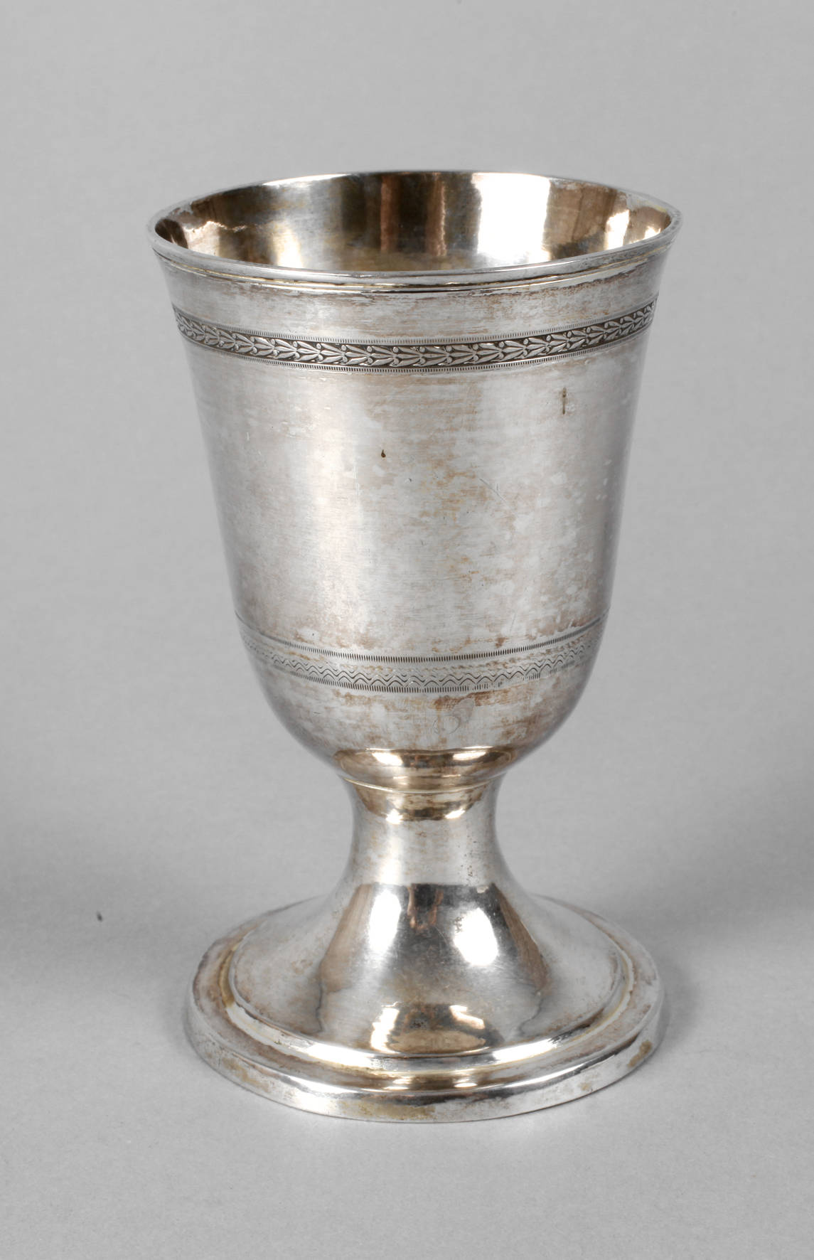 Breslau Biedermeierbecher Silber