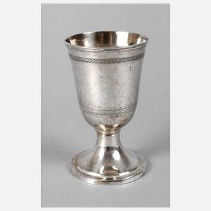 Breslau Biedermeierbecher Silber