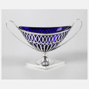 Dresden klassizistischer Henkelkorb Silber