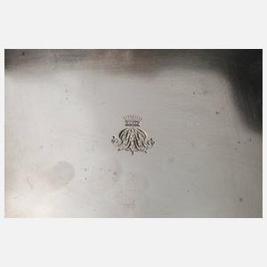 Kleines Tablett mit Adelsmonogramm Wien