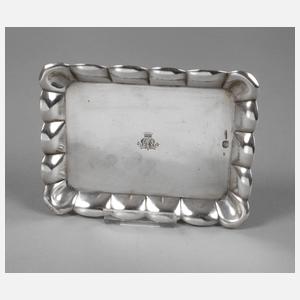 Kleines Tablett mit Adelsmonogramm Wien