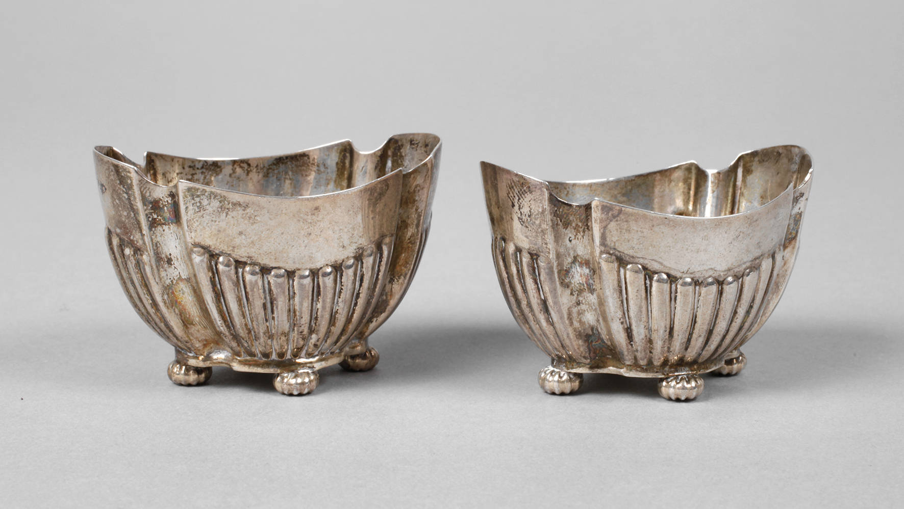 Silber zwei englische Salieren