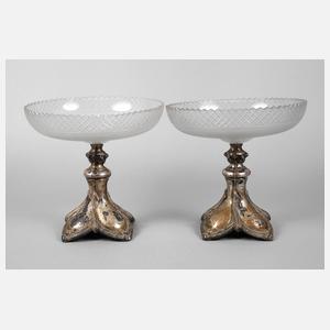 Paar Tafelaufsätze Silber