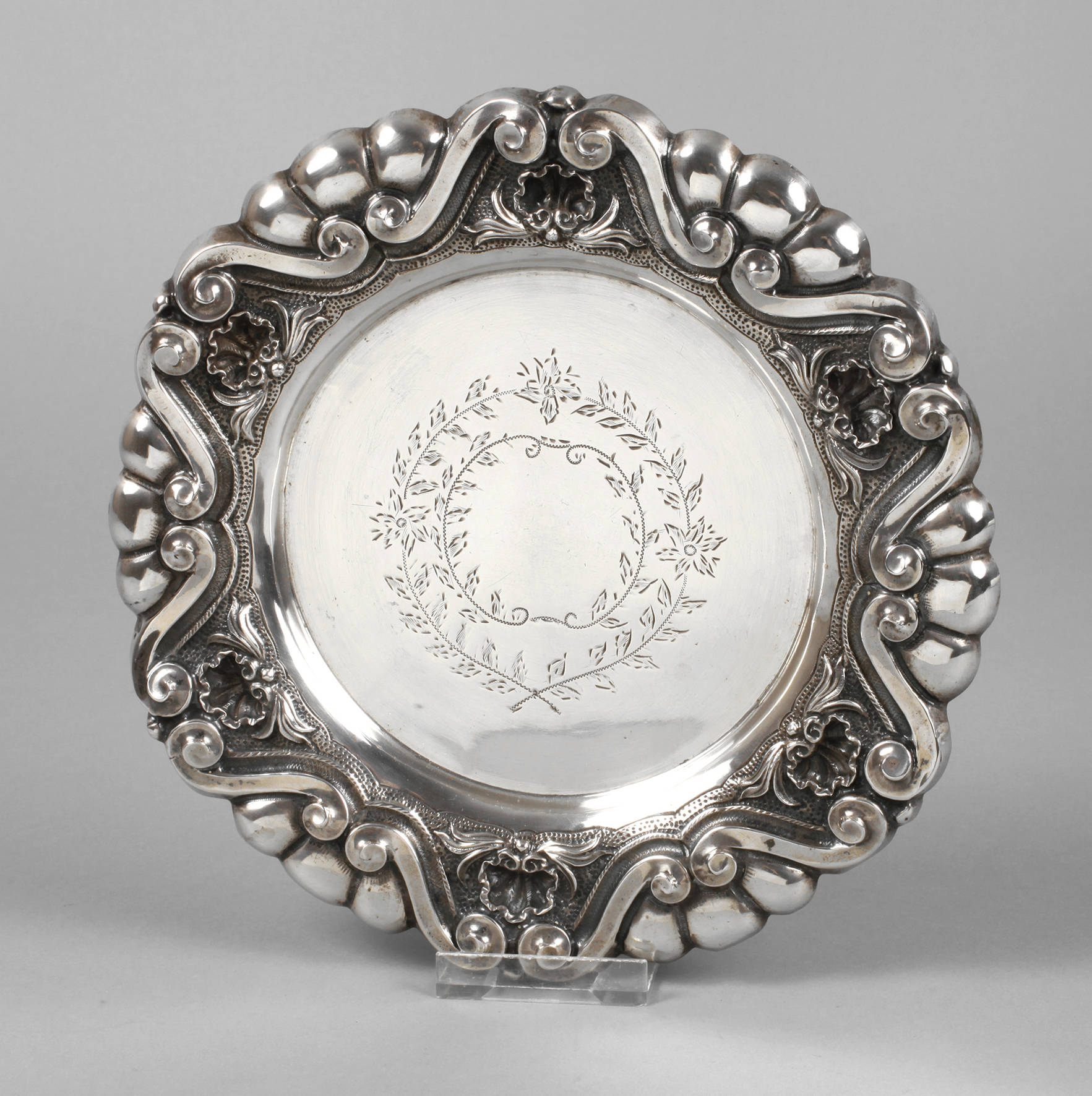 Portugiesische Silberplatte