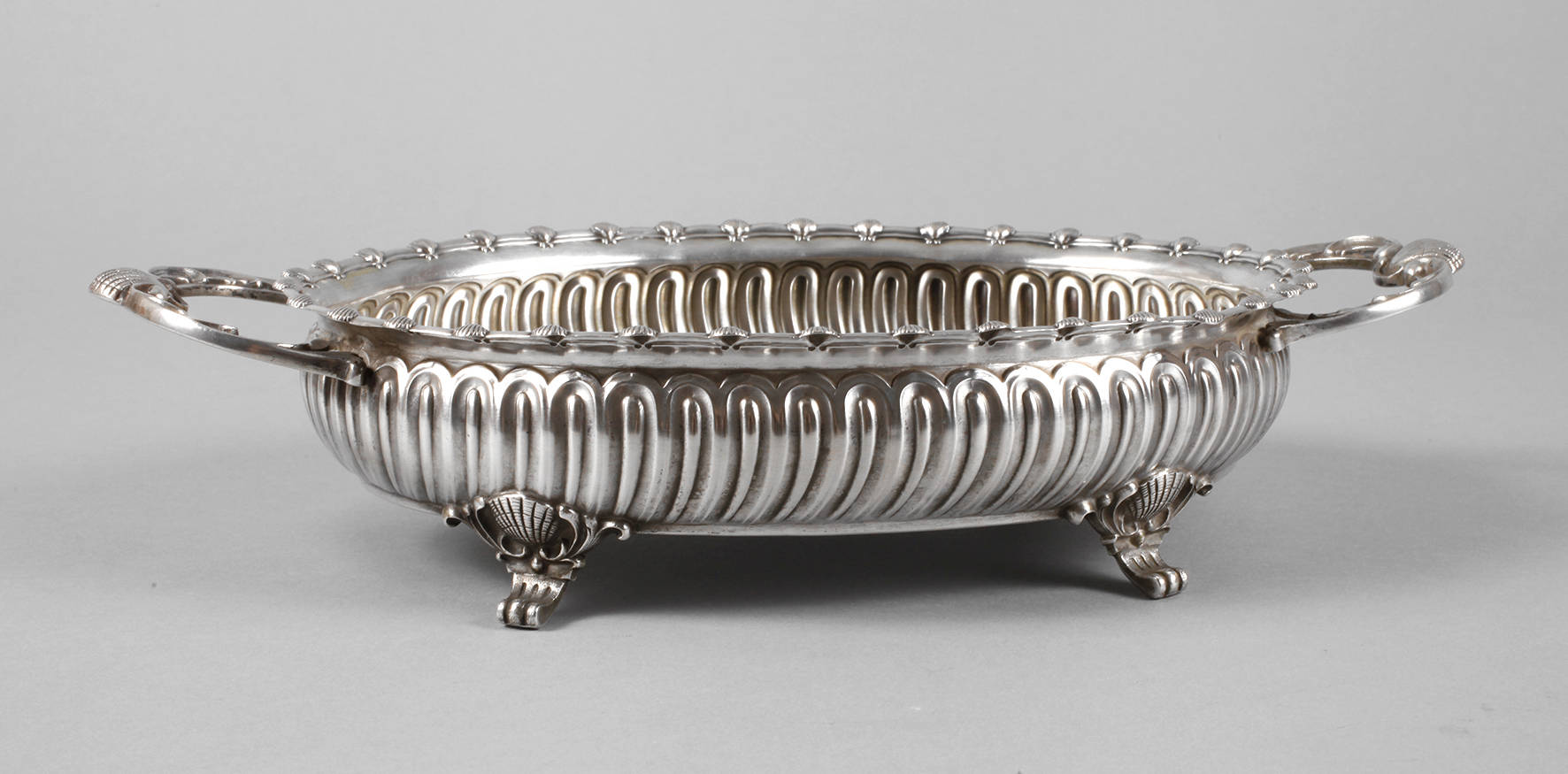 Silber Muschelschale Historismus