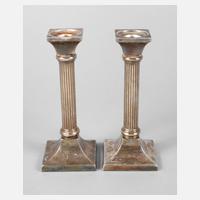 Paar klassizistische Silberleuchter111