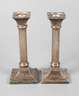 Paar klassizistische Silberleuchter