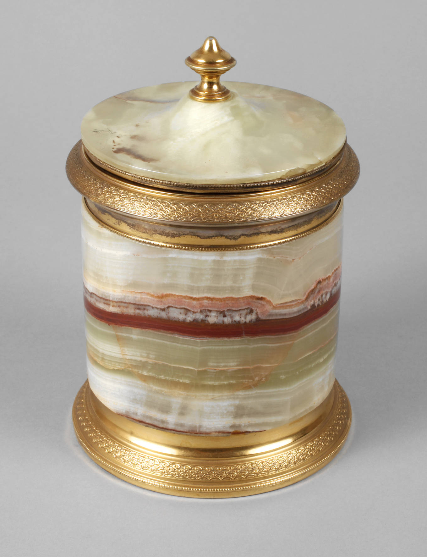 Tabakdose Silber und Onyx