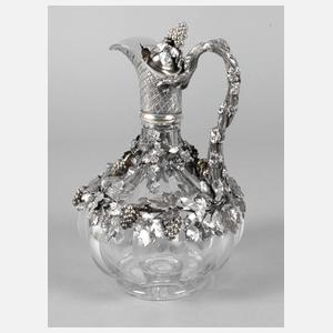 Weinkaraffe mit Silbermontierung