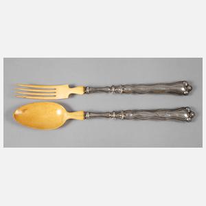 Silber französisches Salatbesteck