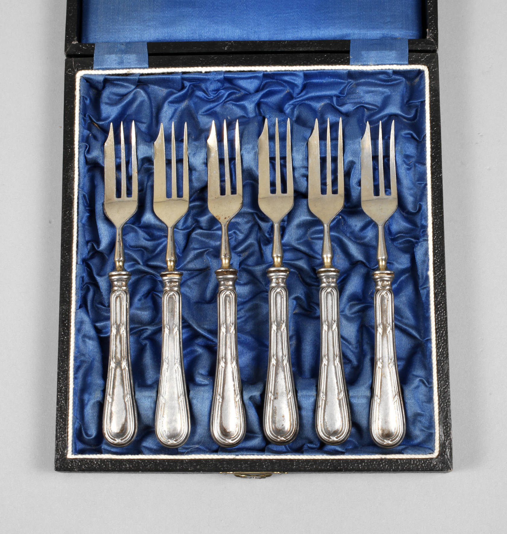 Silber sechs Kuchengabeln Jugendstil