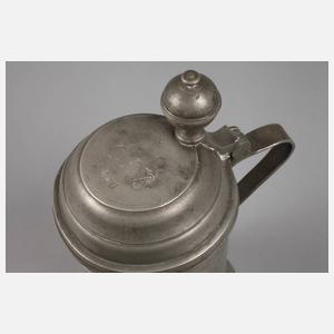 Thüringen Walzenkrug Zinn