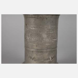 Thüringen Walzenkrug Zinn