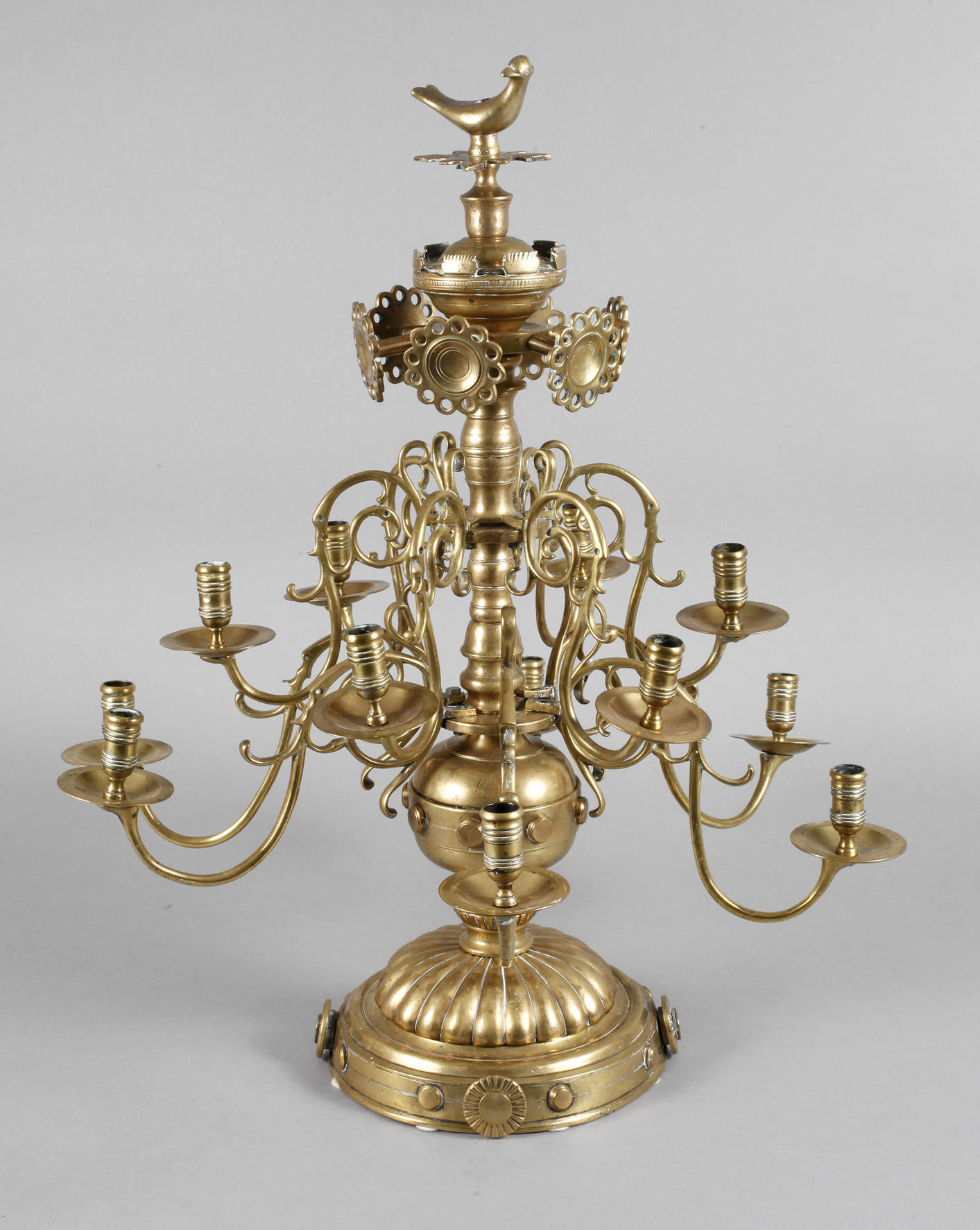 Großer musealer Tischkerzenleuchter Nürnberg