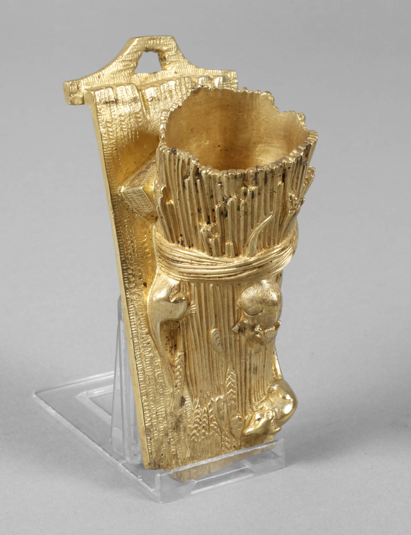 Wandvasenhalter Bronze