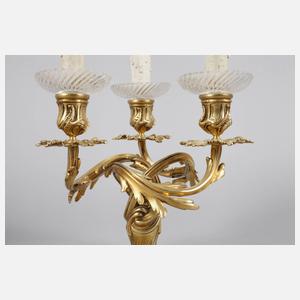 Christofle Paris Paar Tischlampen