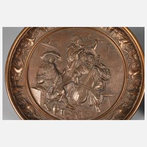 Zwei große Wandplatten Historismus