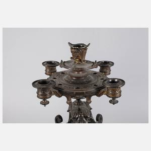 Paar große figürliche Girandolen