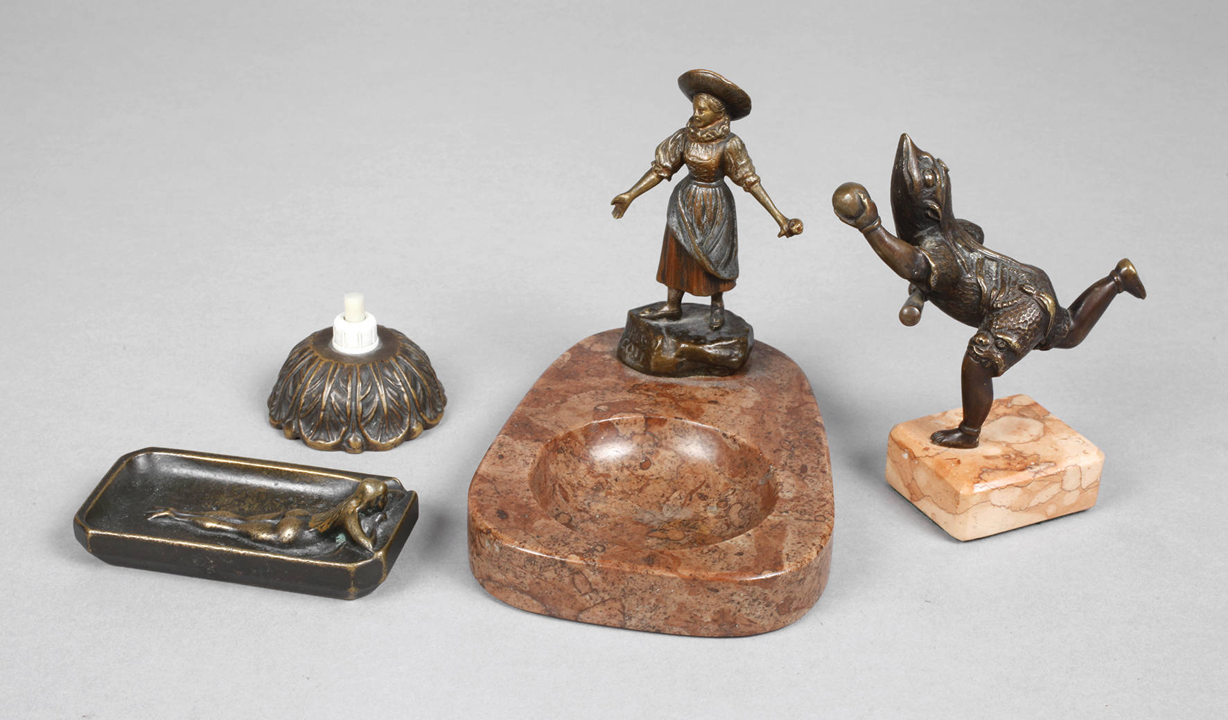 Konvolut vier Kleinbronzen