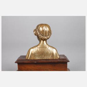 Ferdinand Preiss, Mädchenbüste mit geflochtenem Haar