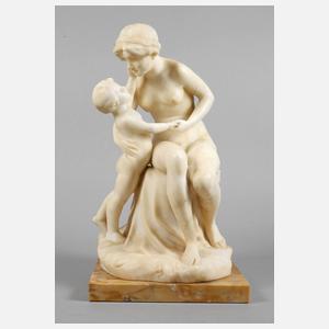 Daniel Greiner, Alabasterfigur Mutter mit Kind