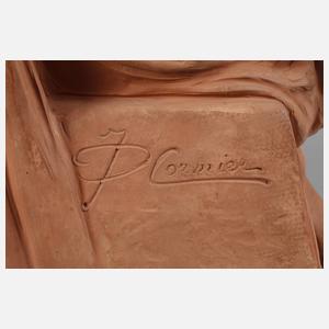 Joe Descomps, kniender Akt