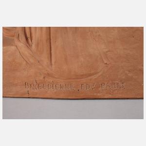 Joe Descomps, kniender Akt