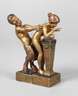 Paar erotische Wiener Bronzen als Pendants