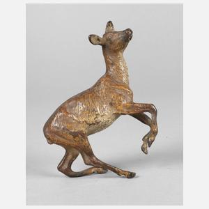 Wiener Bronze springendes Reh