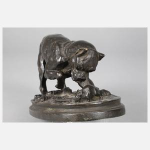 Henri Trodoux, Hund beim Mäusefang