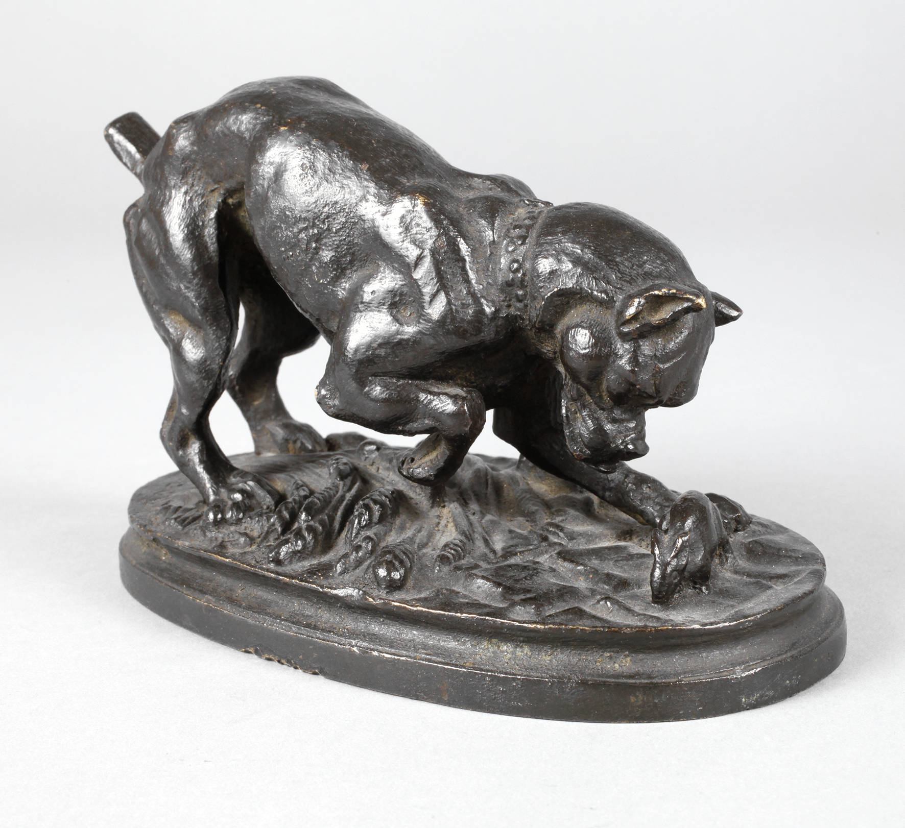 Henri Trodoux, Hund beim Mäusefang