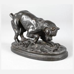 Henri Trodoux, Hund beim Mäusefang