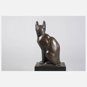 Reinhold Kübart, sitzende Katze