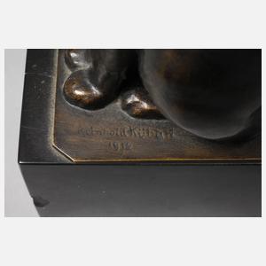 Reinhold Kübart, sitzende Katze