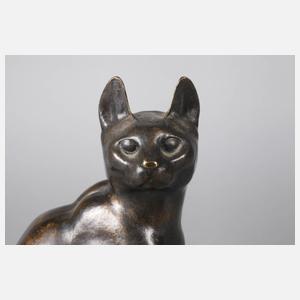 Reinhold Kübart, sitzende Katze