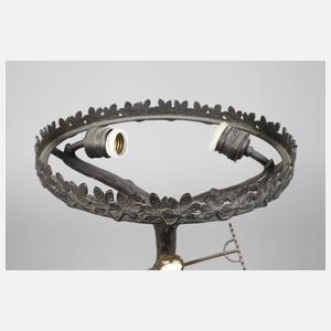 Peter Tereszuck attr., Tischlampe mit Chryselephantin