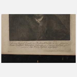 Prof. Johann Friedrich Bause, Portrait nach Rembrandt