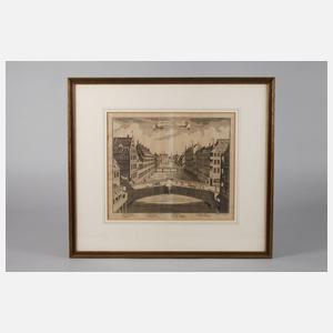 Johann Wilhelm Stör, ”Prospekt der Fleischbrücken in Nürnberg”