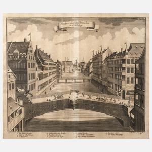 Johann Wilhelm Stör, ”Prospekt der Fleischbrücken in Nürnberg”