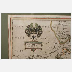 Johannes Janssonius, Karte Waldeck