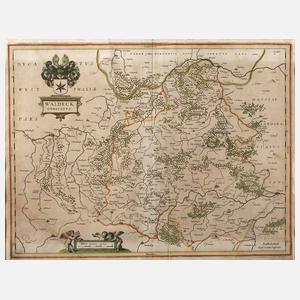 Johannes Janssonius, Karte Waldeck