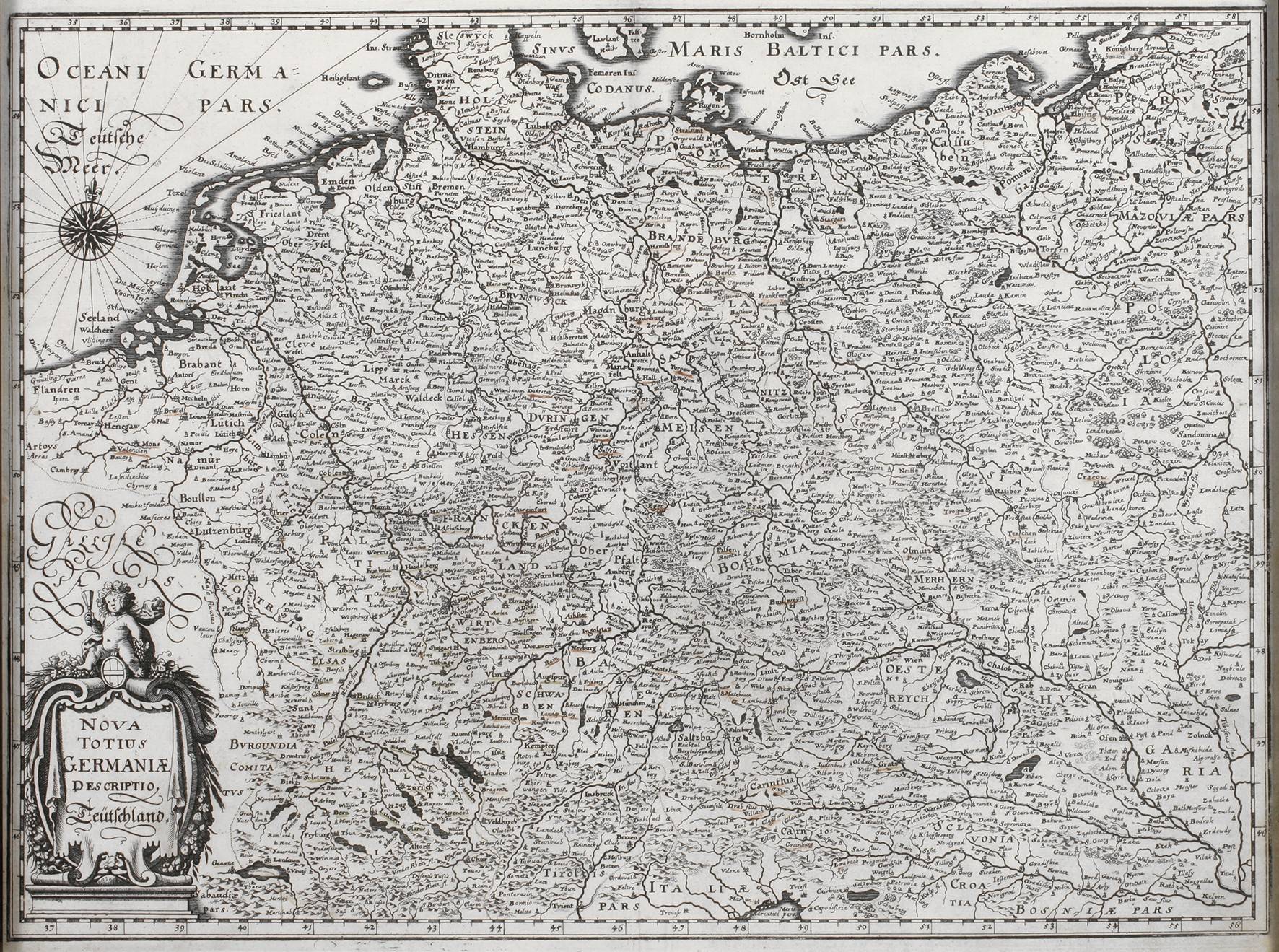 Matthäus Merian, Karte Deutschland