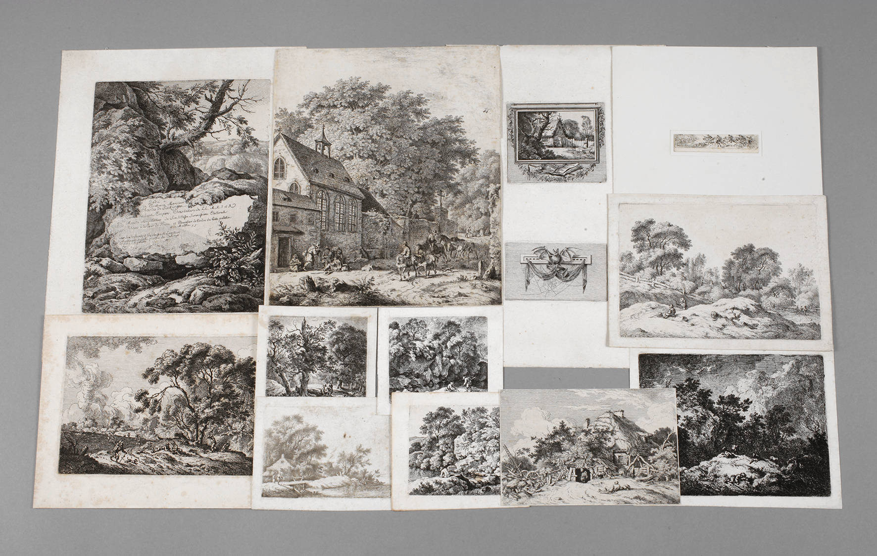 Prof. Ferdinand von Kobell, Konvolut Radierungen