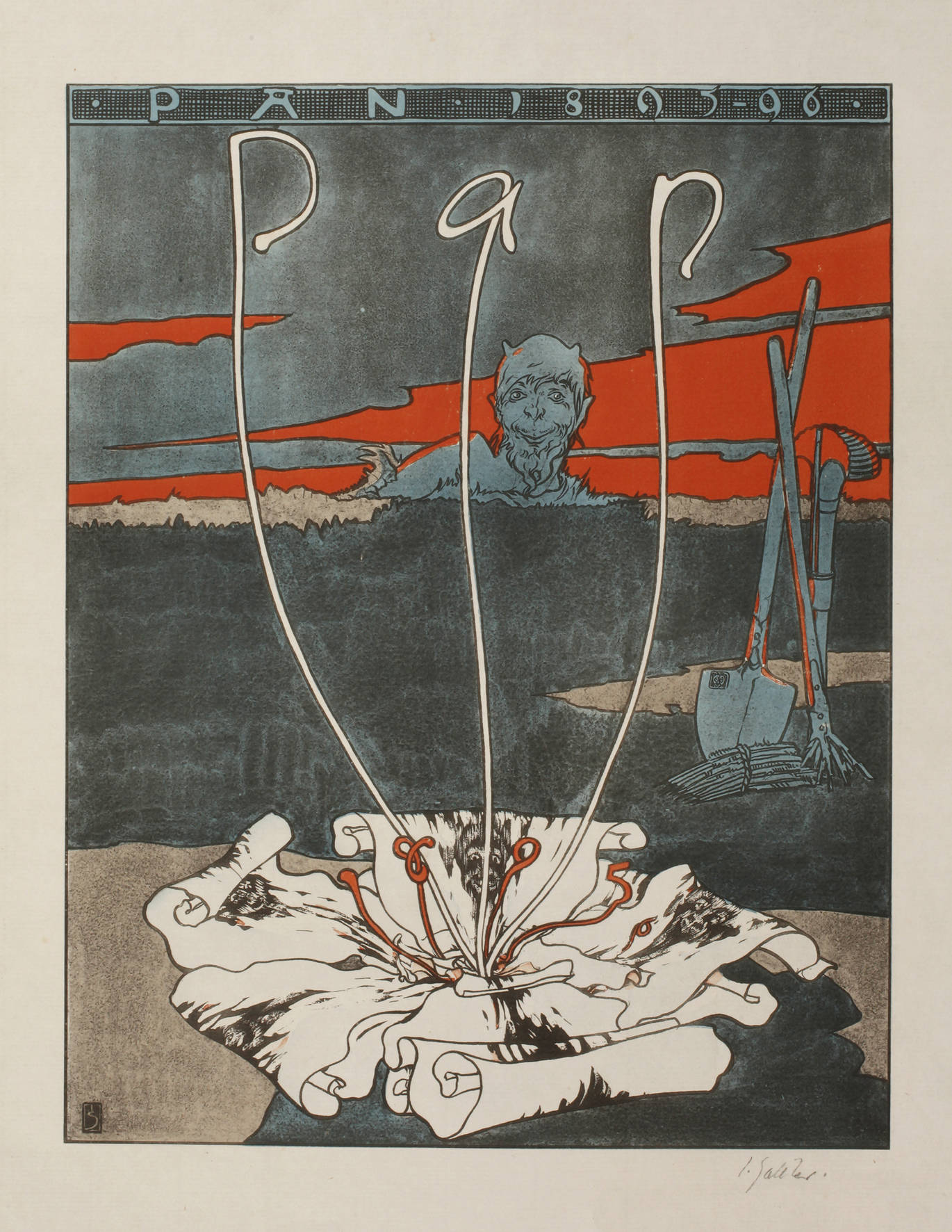 Prof. Joseph Sattler, Plakat ”PAN 1895–96”