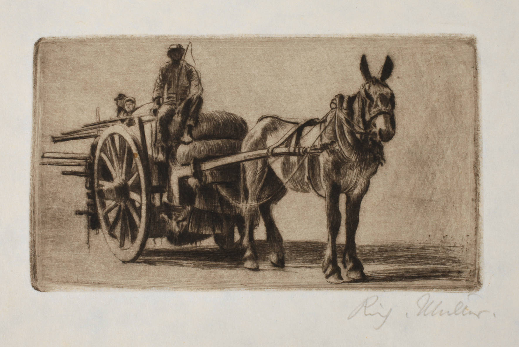 Prof. Richard Müller, ”Italienisches Fuhrwerk”