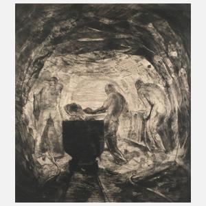 Prof. Fritz Feigler, Bergarbeiter