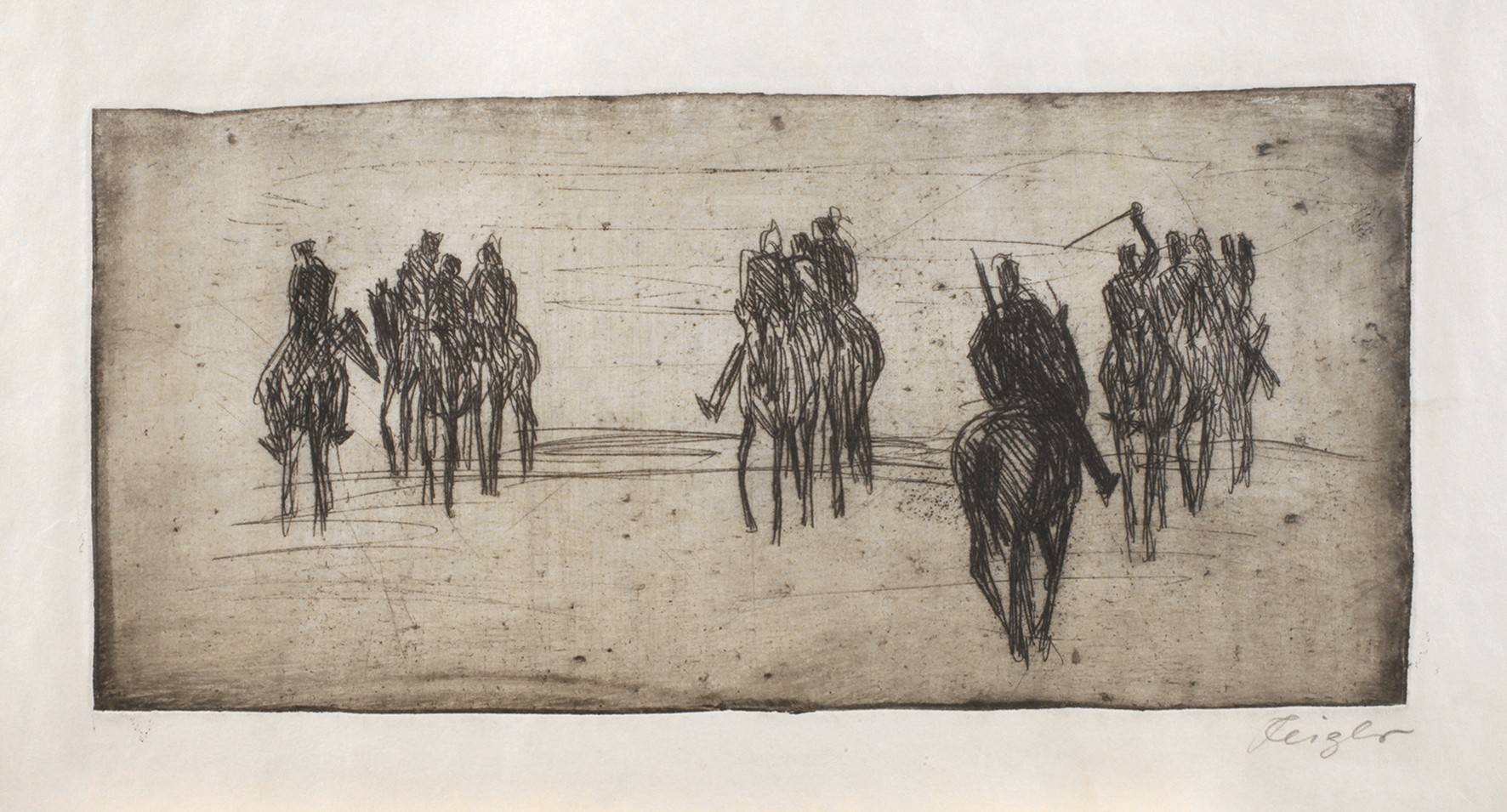 Prof. Fritz Feigler, Reiter