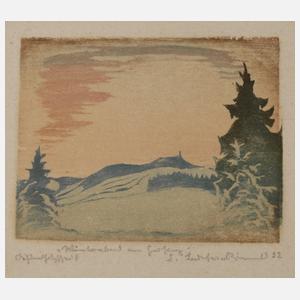 Erich Buchwald-Zinnwald, ”Winterabend am Geising”