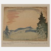 Erich Buchwald-Zinnwald, ”Winterabend am Geising”111